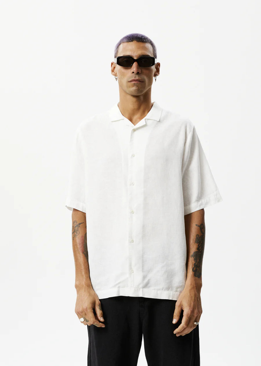 Daily - Hemp Cuban Short Sleeve Shirt - White