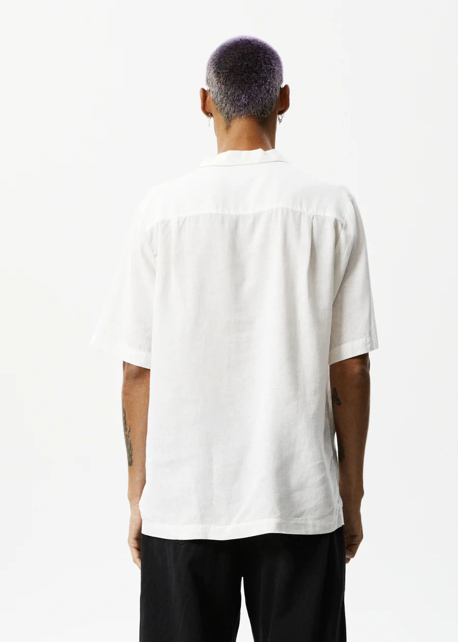 Daily - Hemp Cuban Short Sleeve Shirt - White