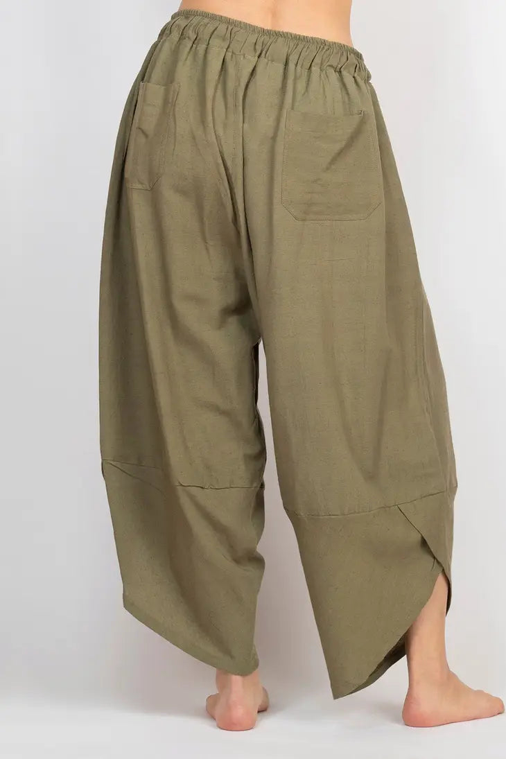 Tri Blend Crop Pants | Sage | Women - HempStitch.