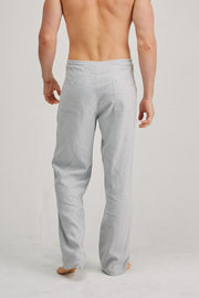 Premium Hemp Relaxing Beach Pants  | Light Grey | Mens - HempStitch.