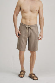 100% Hemp Drawstring Shorts | Brownie | Mens - HempStitch.