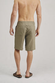 100% Hemp Drawstring Shorts | Khaki | Mens - HempStitch.