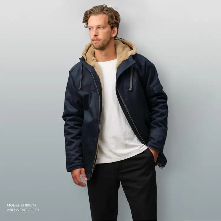 Weatherproof Jacket | Blue | Men - HempStitch.